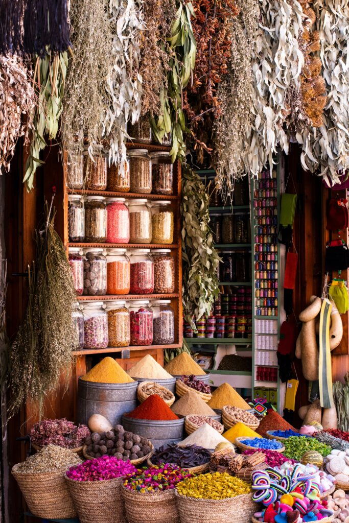 Marrakech souk Morocco itinerary spices